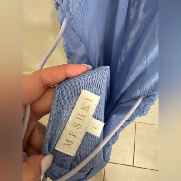 Krista Ruched Halter Back Mini Dress - Picture 4 of 4